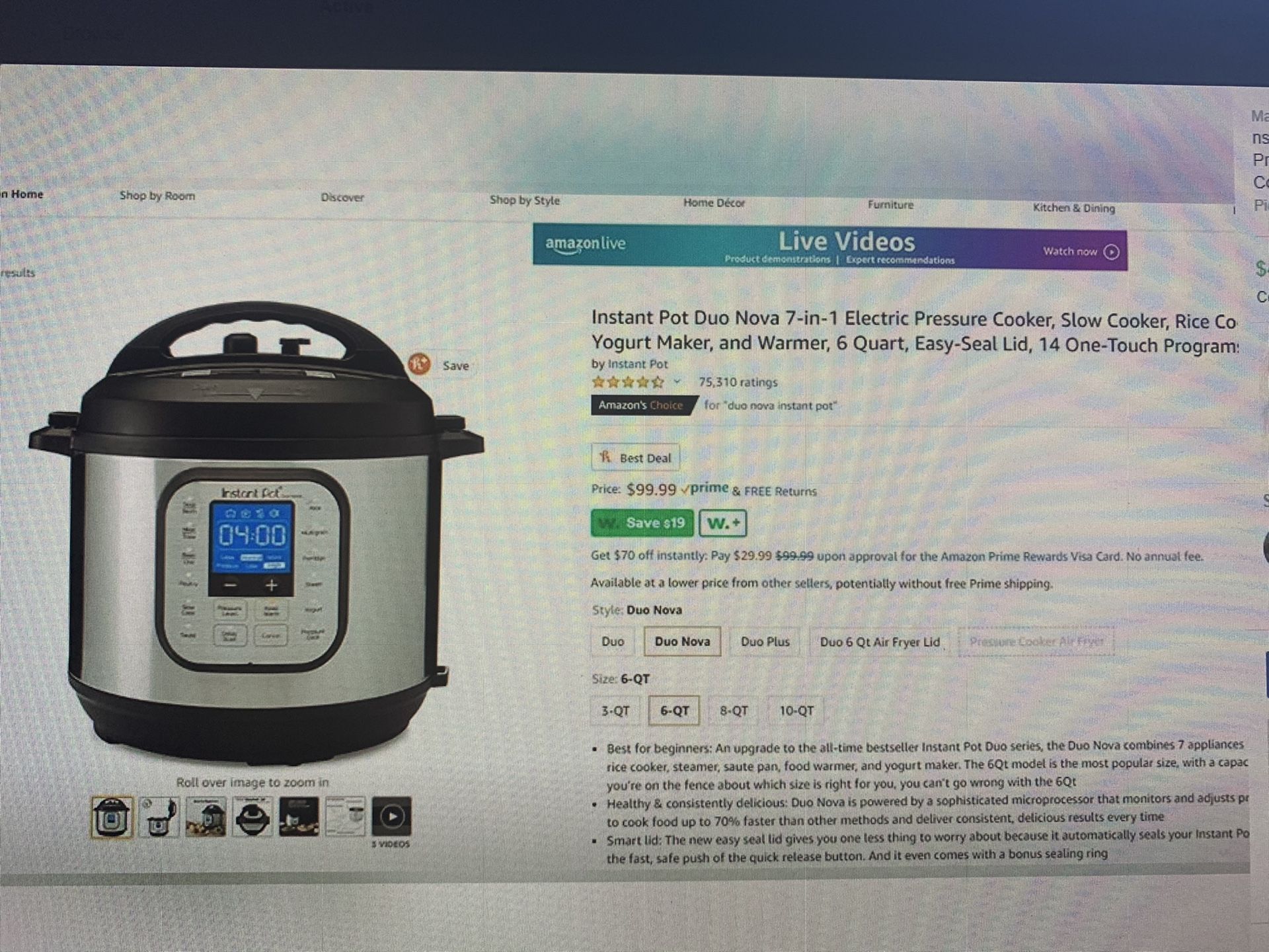 Instant pot: electric pressure cooker, slow cooker, rice and yogurt maker,