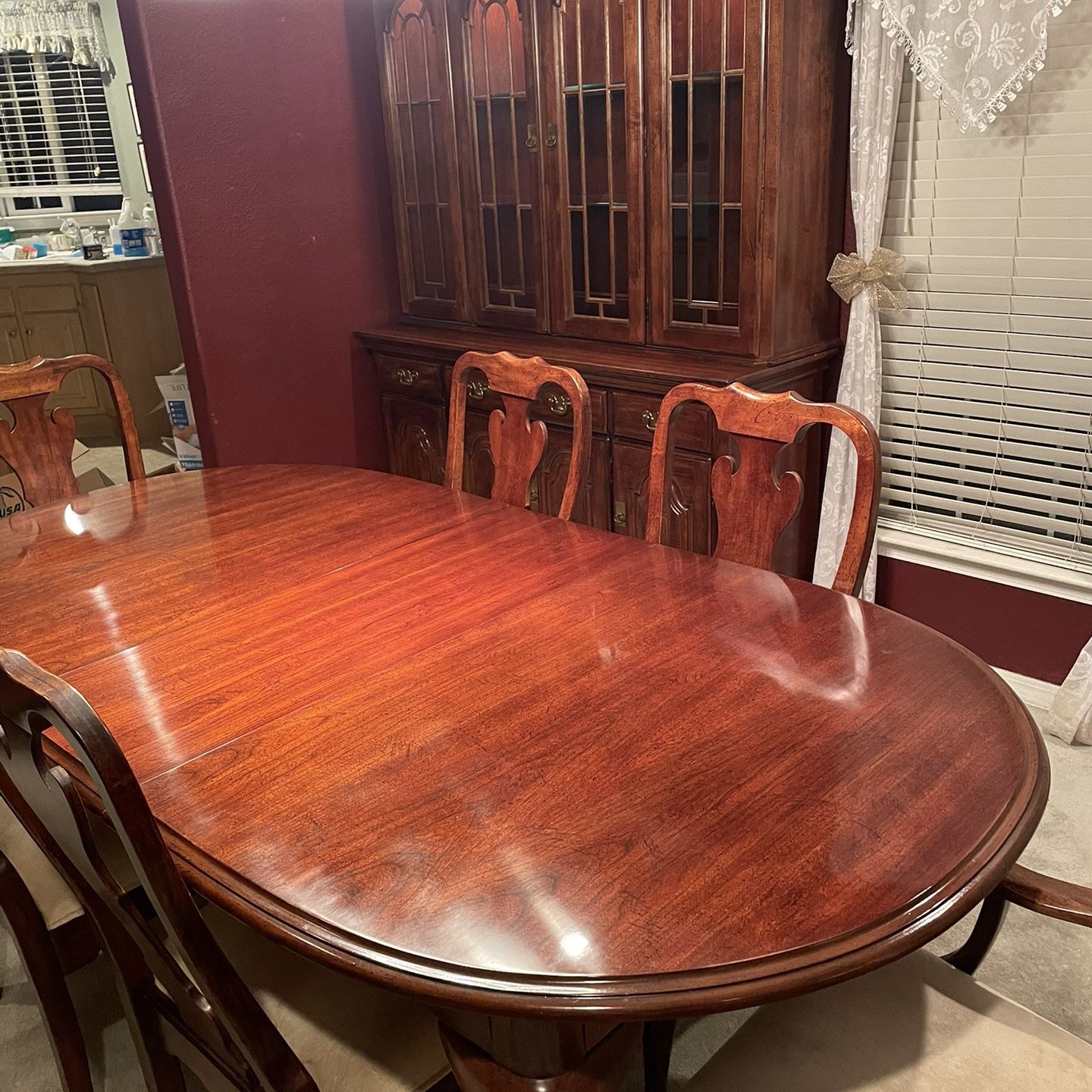 Dining Room Table and China Hutch