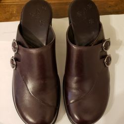 Clarks Brown Women Bobbi Mules Shoes