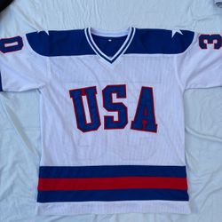 Jim Craig Miracle On Ice #30 Vintage Hockey Jersey M