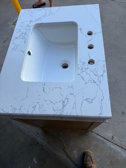 Bathroom Vanity with Sink & Countertop – 30” Wide – Excellent Condition