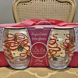 Acrylic stemless wine glasses Set of 2. MSRP- $25