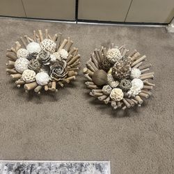 $50 For A Set Of Artsy Driftwood  Centerpieces Decorated Bowls With Fillers Pickup In Gaithersburg Md20877