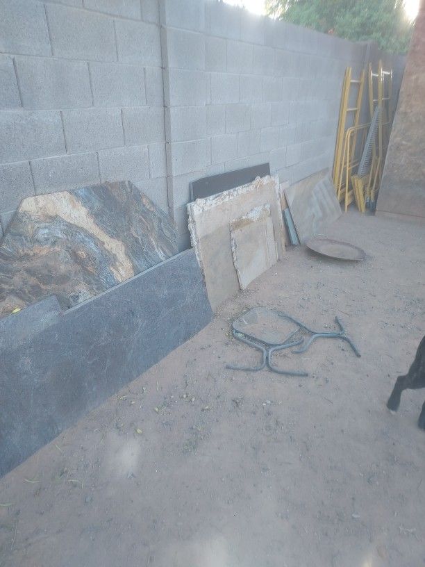 Different Color Granite Pieces