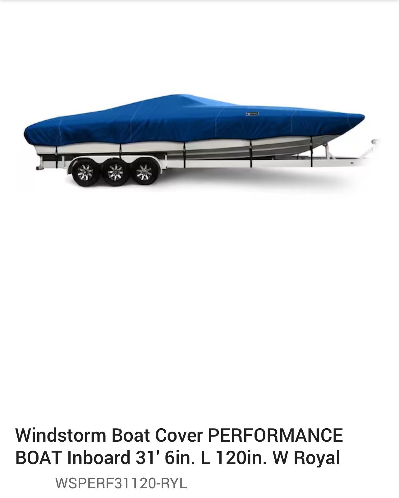 Windstorm Boat Cover PERFORMANCE BOAT