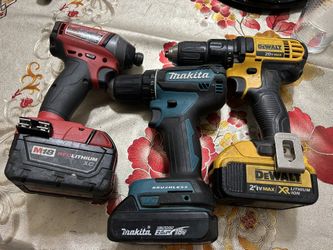 Used Mixed Tools With Batteries 