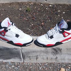 Nike Air Jordan Retro 4 Fire Red Mens Shoe Size 9.5