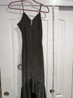 Vintage Brown Sparkly Mermaid Dress With Shawl By Grace Size M