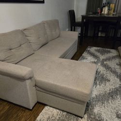 Grey Sleeper Sofa With Storage 