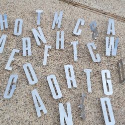 Decorative Aluminum 3-D Letter Wall Decor (Lot)