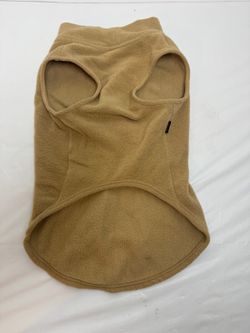 Dog Pet Gooby Tan Fleece Vest Fall Winter Cold Weather