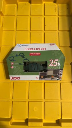 Westinghouse 25 ft Outdoor 3-Outlet In-Line Cord