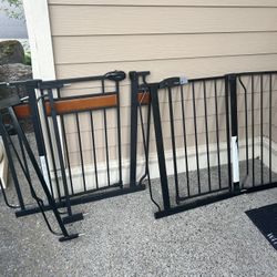 2 Wide baby gates.  2 For $50 Or $30 Each