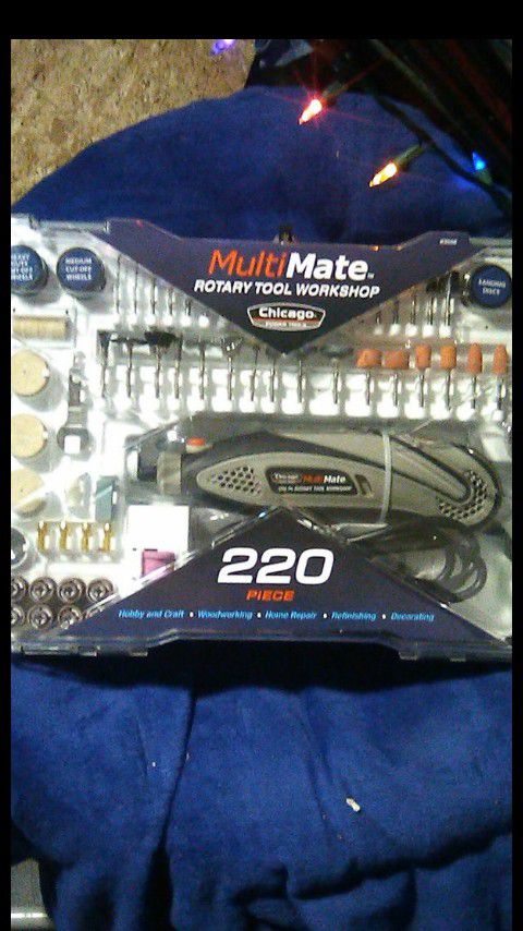 Chicago electric power tools multi-mate 220piece rotary tool workshop kit