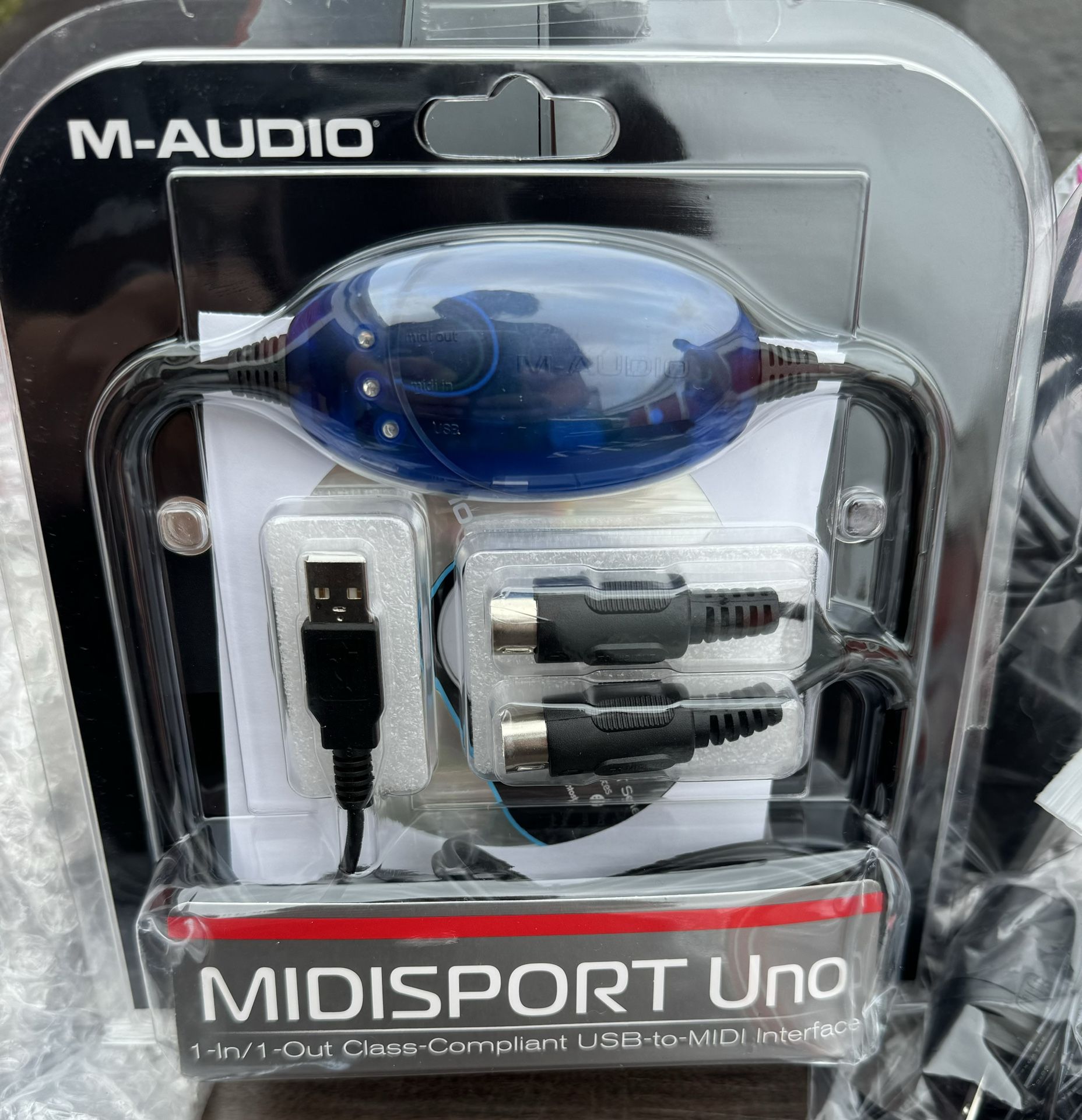 NEW - M-Audio Midisport Uno Cable