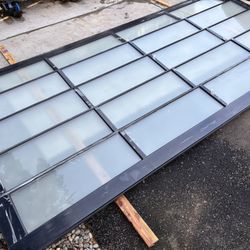 16x8 Modern Glass / Aluminum Garage Door  