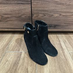 Black Tory Burch Milan Suede Wedge Heel Boots (Size 5 Womens)