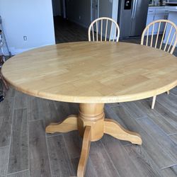 Drop Leaf Round Dining Table 
