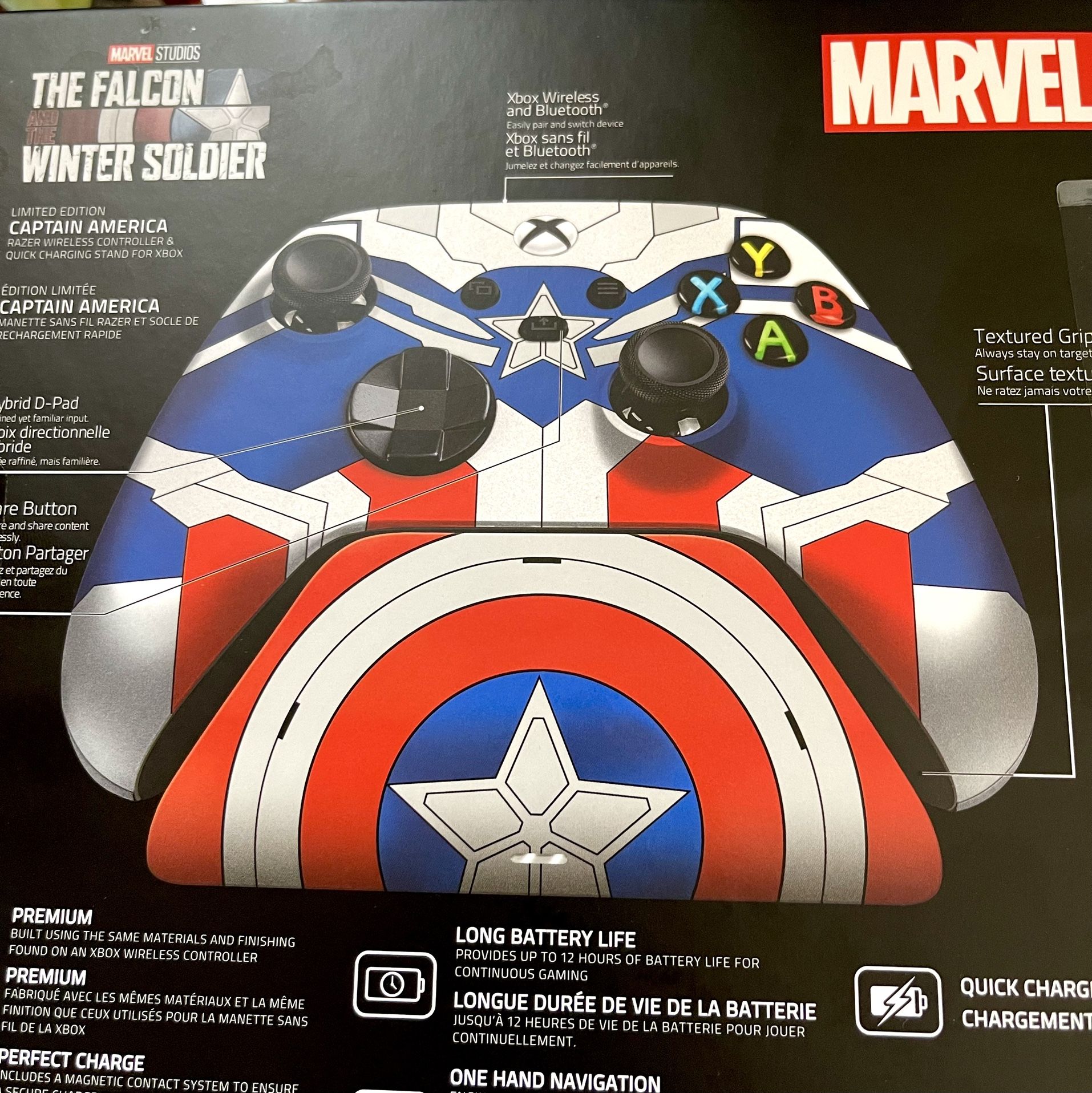 Captain America Razer Wireless Controller For Xbox Series Or Xbox One 
