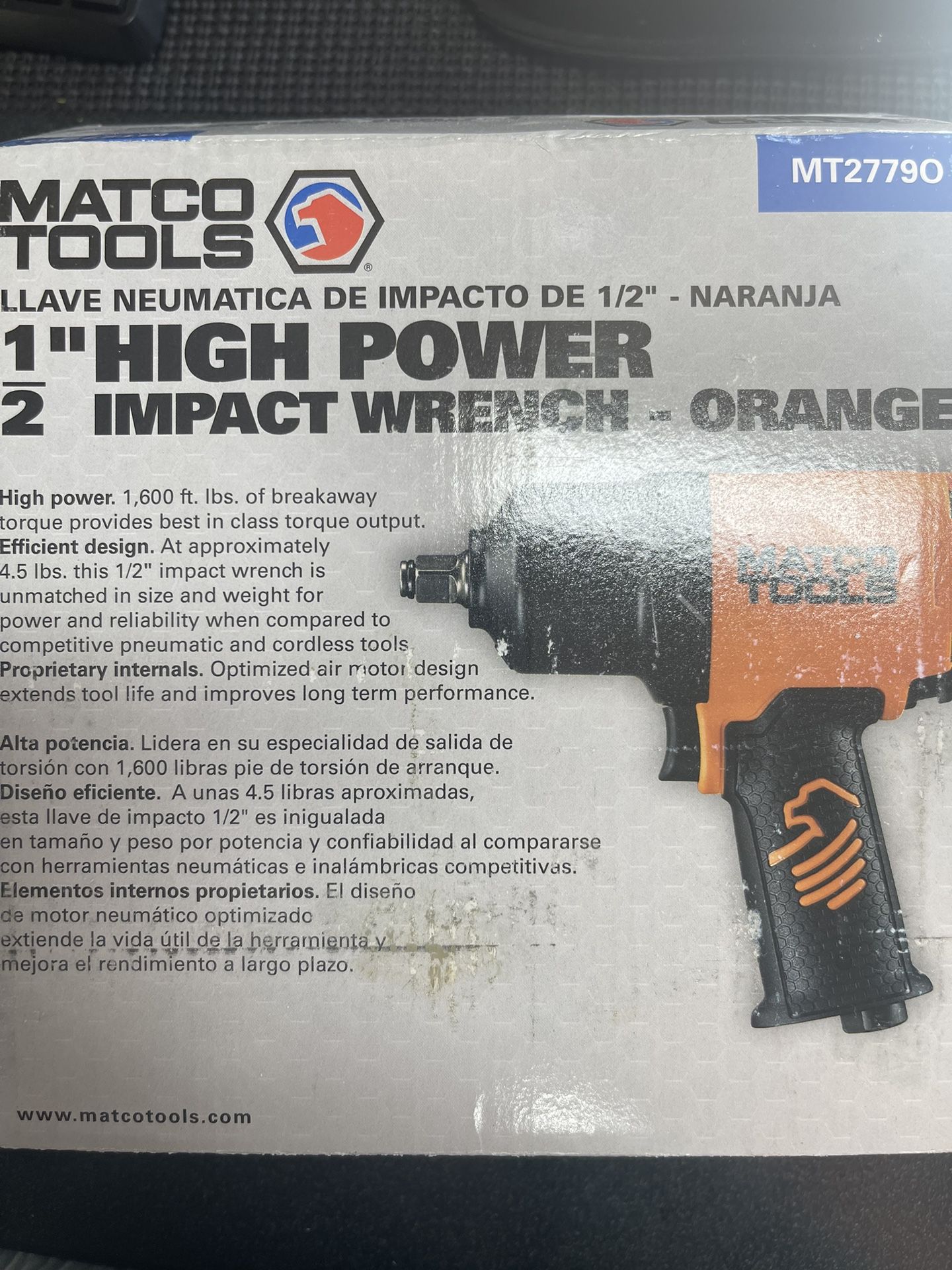 New In Box Matco Tools 1/2 Impact Wrench 