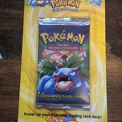 FACTORY SEALED POKEMON 1999 BASE BLISTER SEALED VENUSAUR PACK HEAVY 34 g