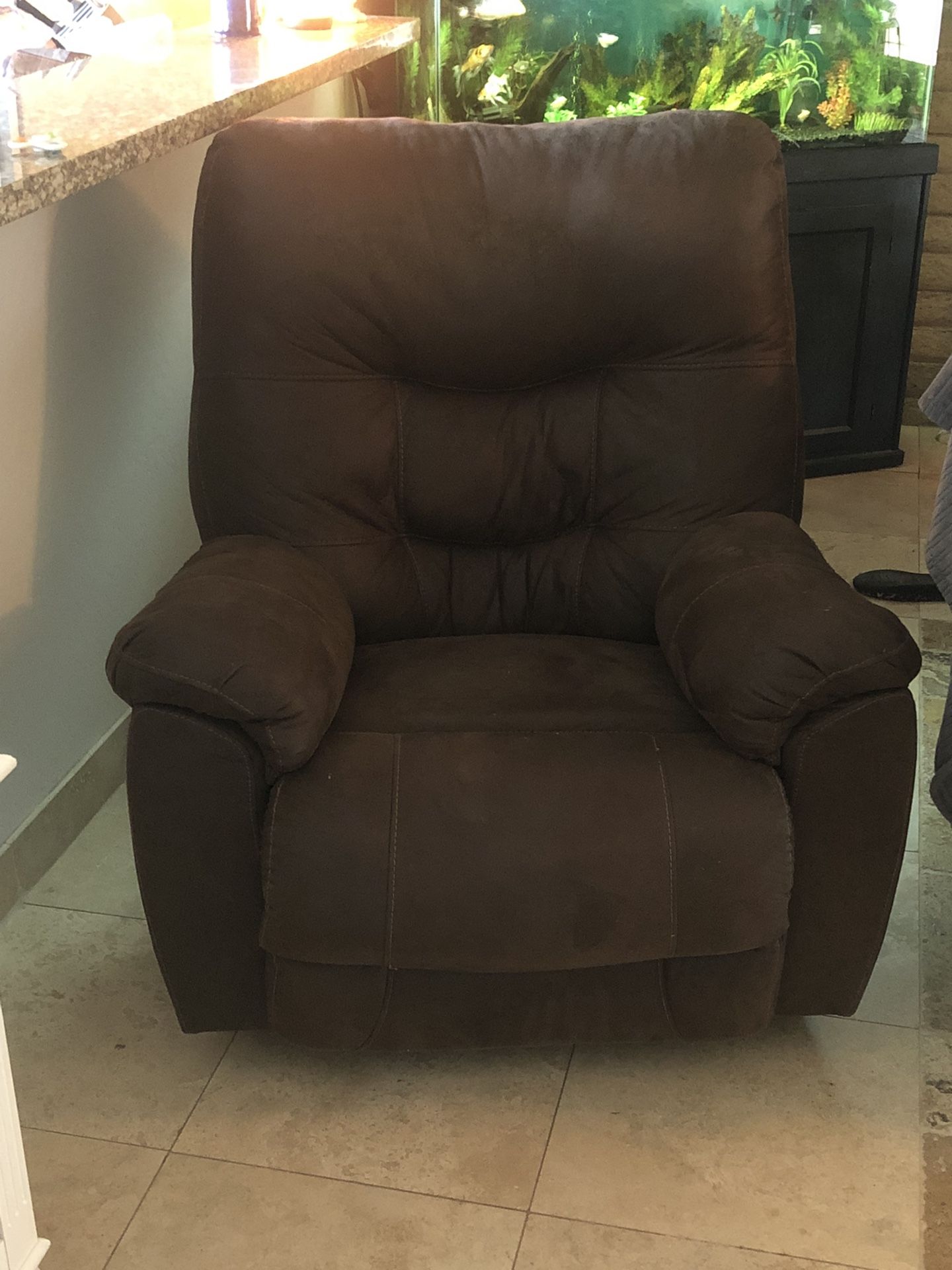 Brown Recliner Rocker -will Delicer For Extra $50