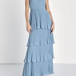 Lulus light blue maxi dress
