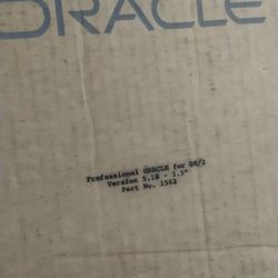 ORACLE OS/2 BRAND NEW W/DISKETTES