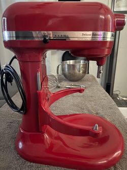 KitchenAid 6-Quart Deluxe Edition Stand Bowl Lift Mixer – Empire Red – $165 OBO