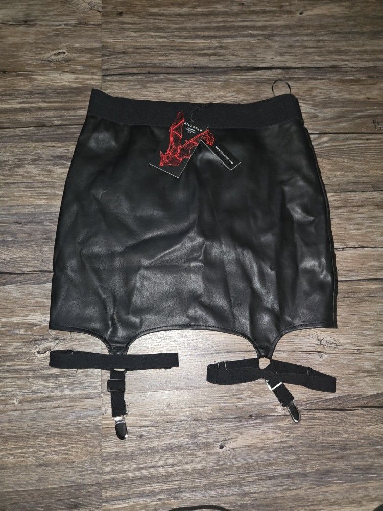 KILL STAR Cassandra PU Mini Skirt