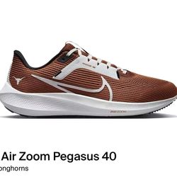 Nike Air Zoom Pegasus 40 Texas Longhorns DZ5951 100 Size 12.5