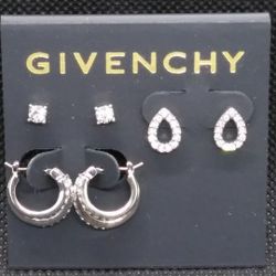 Givenchy Crystal 3 pcs set earrings