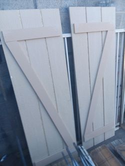 Rustic Wood Shutters