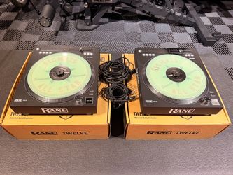 2 RANE TWELVE MK1 DIGITAL DJ TURNTABLES