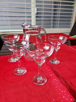 Palma Paradise Margarita set glass with Pitcher