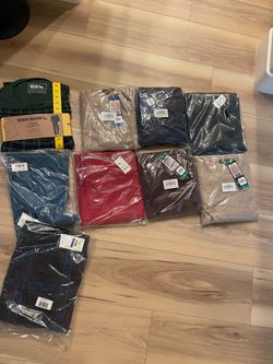 LOT Banana Republic Men’s Waffle Crew Pullovers etc