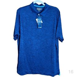 Saddlebred Mens Performance Polo Shirt • Giant Teal (Blue) • Size: XL - $20
