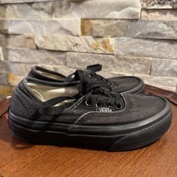 Unisex Kids Sz 12.5 Vans Atwood Lace Up Black Shoes Sneakers Skater #vans #kidsvans #blackvans #atwoodvans #unisexvans