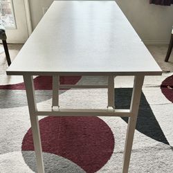 2 Computer Desk Folding Table  (White)