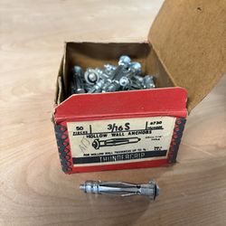 Hollow wall anchors.