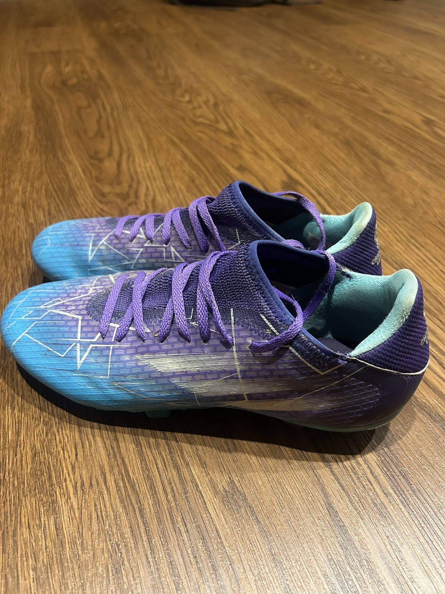 Adidas X Speedflow .3 FG Performance Soccer Cleats Purple Blue Men's Size 8