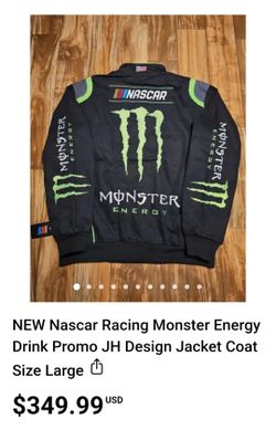 Jeff Hamilton nascar monster drink jacket/coat