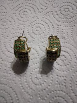 925 Silver gold-plated over silver earring use