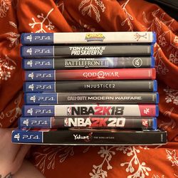 PS4 Video Games (Prices In description)
