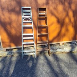 (2) 6ft LADDERS WERNER