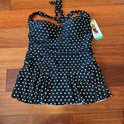 Rose Marie Reid  Sweetheart Halter Swimsuit With Tummy Control  XL