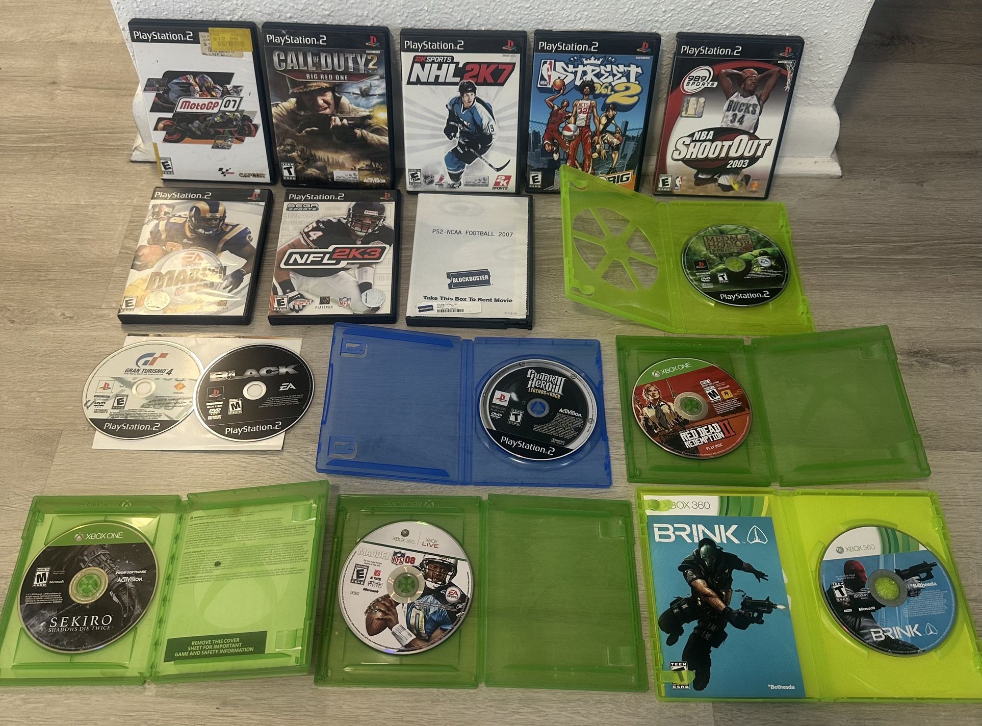 PlayStation 2 & XBOX ONE - 360 Games