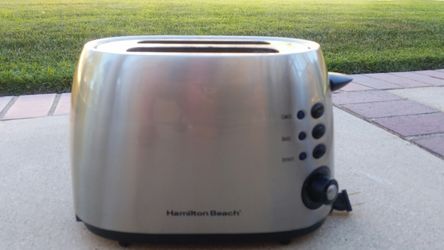 Stainless Steel Hamilton Beach Toaster! Works Perfect!