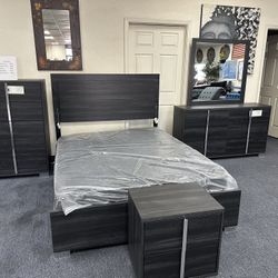 NEW QUEEN AND KING BEDROOM FURNITURE SET - SECTIONAL SOFA DINING ROOM AND MATTRESS AND MORE