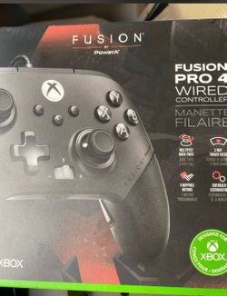 PowerA FUSION Pro 4 Wired Controller for Xbox Series X|S, adjustable height thumbsticks, hall effect thumbsticks, mappable buttons, officially